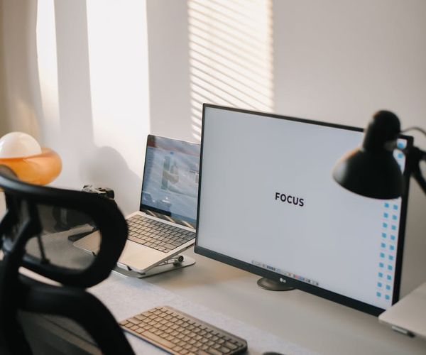 Minimalist setup for focused work and mindfulness